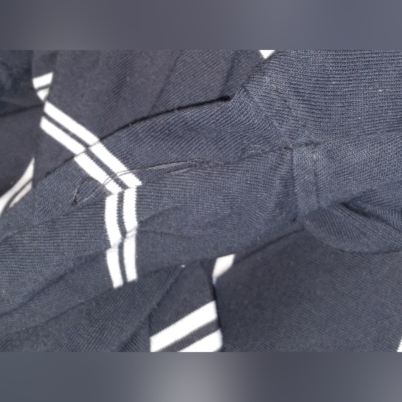 (#03)Siegfried & Company Black w/ White Stripped Collar Short Sleeve Men's Shirt - Picture 6 of 6